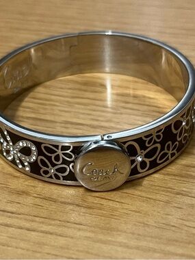 Coach vintage Silver butterfly gem bracelet